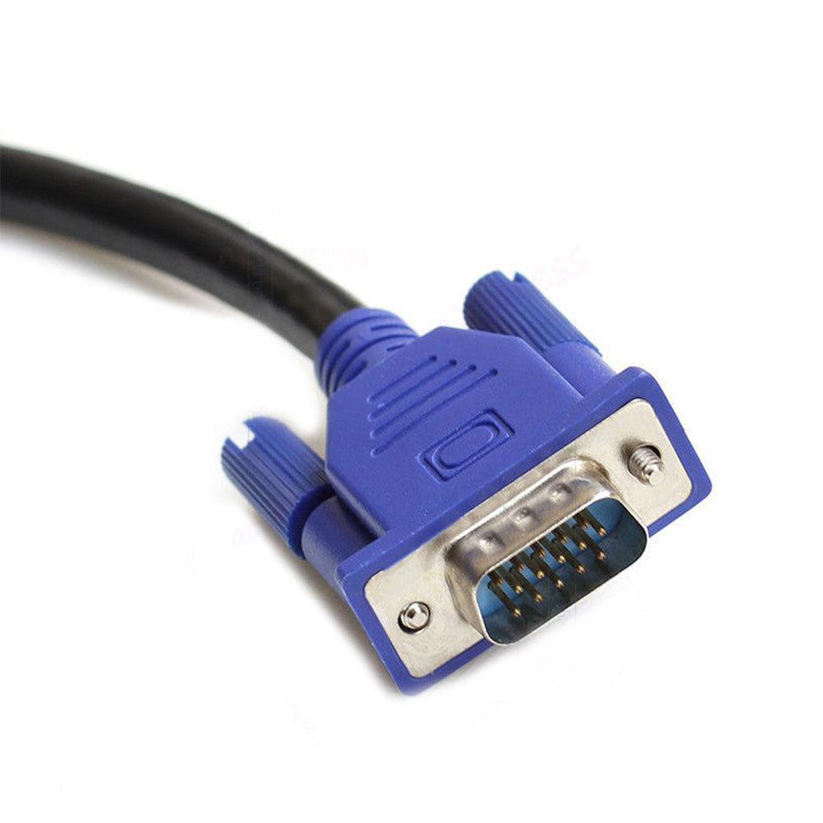VGA Cable 1.5 m | 15-Pin HD D-Sub Male to Male | Analogue Video Lead for Monitors · Projectors | Brand New