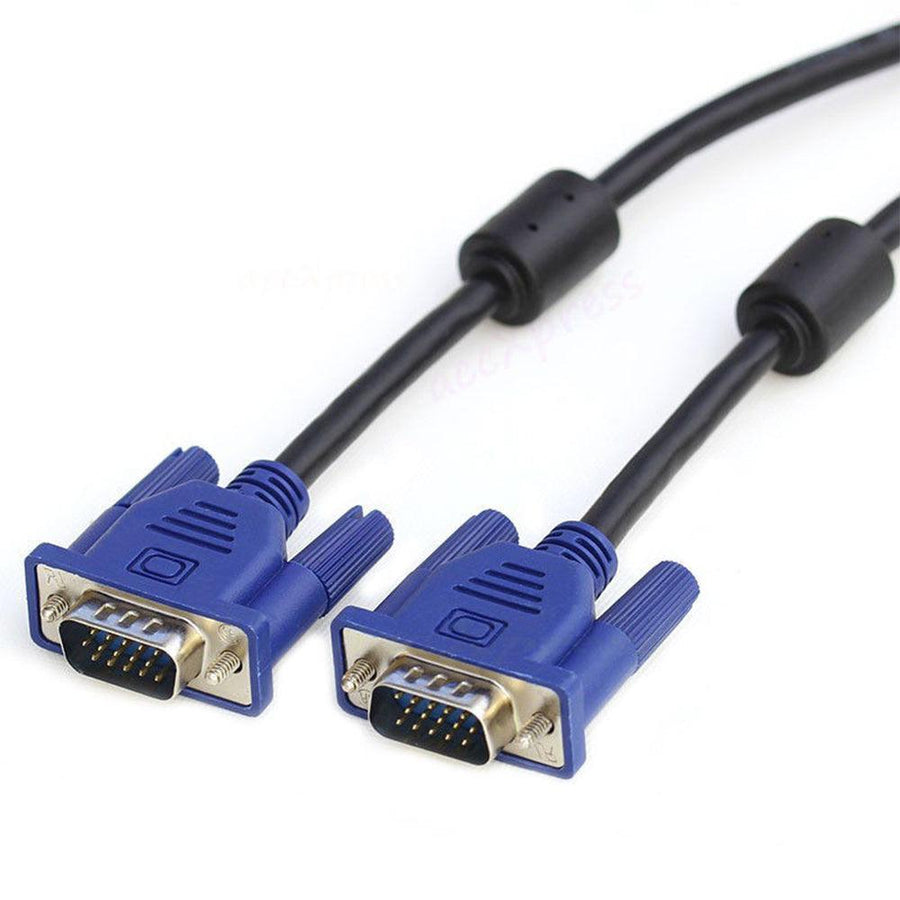 VGA Cable 5 m | 15-Pin HD D-Sub Male to Male | Analogue Video Lead for Monitors · Projectors | Brand New