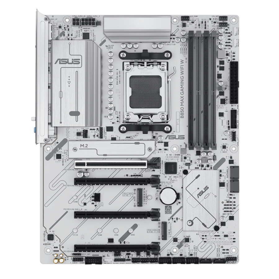 ASUS B850 MAX GAMING WIFI W AMD B850 ATX Motherboard | Socket AM5 · Ryzen 9000/8000/7000 | 4× DDR5 · 256GB · 8000+ MT/s 