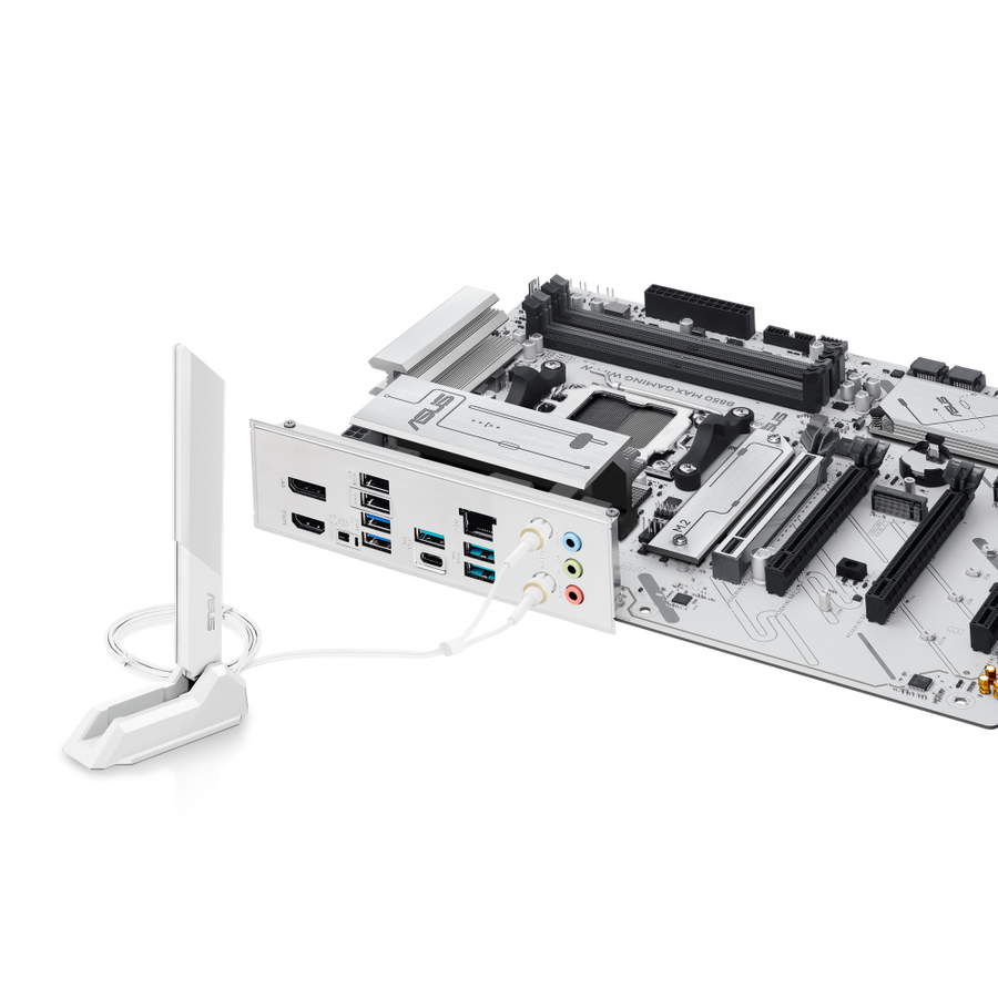 ASUS B850 MAX GAMING WIFI W AMD B850 ATX Motherboard | Socket AM5 · Ryzen 9000/8000/7000 | 4× DDR5 · 256GB · 8000+ MT/s 