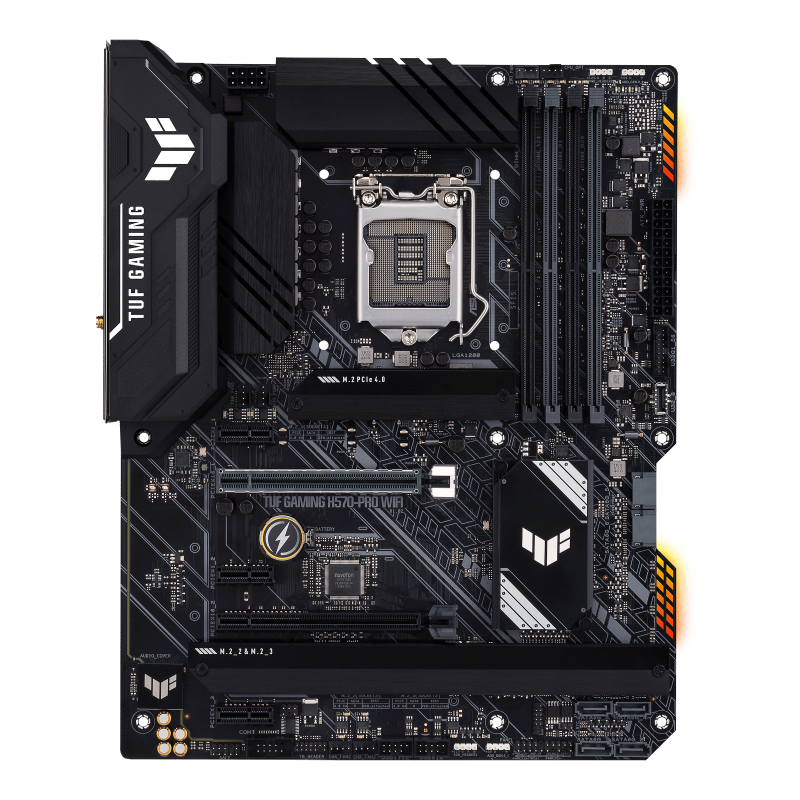 ASUS TUF GAMING H570-PRO WIFI Motherboard | Intel H570 · LGA1200 · ATX | DDR4 5000 MHz (OC) · 4 DIMM · 128GB | PCIe 4.0 