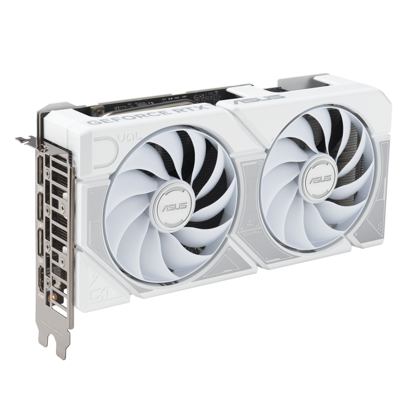 ASUS Dual GeForce RTX 5060 Ti OC Edition 16GB Graphics Card | 16GB GDDR7 · 128-bit · 28 Gbps | PCIe 5.0 · 4608 CUDA Cores · 2632 MHz OC Mode | HDMI 2.1b · 3× DisplayPort 2.1b | White