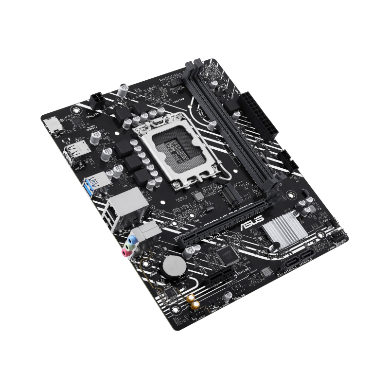 ASUS PRIME H610M-F D4 R2.0 Motherboard | Intel H610 · Socket LGA1700 | 2x DDR4 · up to 64GB · 3200MHz | PCIe 4.0 x16 · M