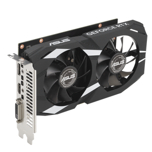 ASUS Dual GeForce RTX 3050 OC Edition 6GB GDDR6 Graphics Card | 2304 CUDA Cores · 1537 MHz OC Boost | 6GB GDDR6 · 96-bit · 14 Gbps | PCIe 4.0 · No Power Connector · 450W PSU | Black