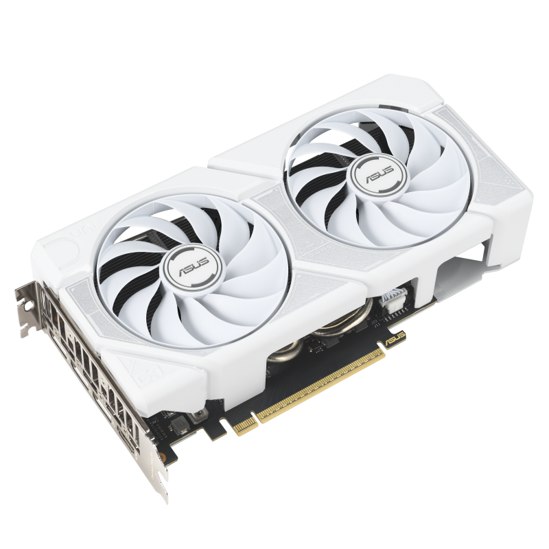 ASUS Dual GeForce RTX 5060 Ti OC Edition 16GB Graphics Card | 16GB GDDR7 · 128-bit · 28 Gbps | PCIe 5.0 · 4608 CUDA Cores · 2632 MHz OC Mode | HDMI 2.1b · 3× DisplayPort 2.1b | White