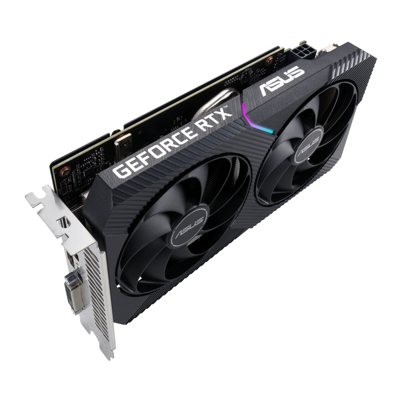 ASUS Dual GeForce RTX 3050 V2 OC Edition 8GB GDDR6 Graphics Card | 2560 CUDA Cores · 1852 MHz OC Boost | 8GB GDDR6 · 14 