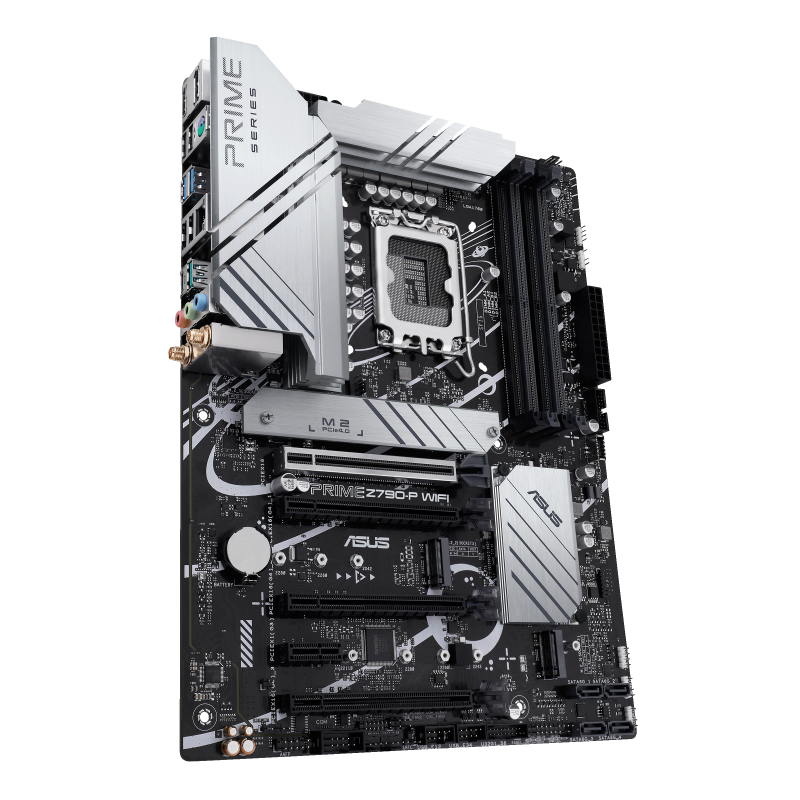ASUS PRIME Z790-P WIFI Motherboard | Intel Z790 · LGA1700 · ATX | DDR5 7200+ MHz · 4 DIMM · 192GB | PCIe 5.0 · 3x M.2 · 
