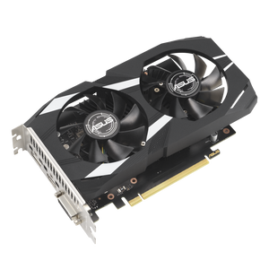 ASUS Dual GeForce RTX 3050 OC Edition 6GB GDDR6 Graphics Card | 2304 CUDA Cores · 1537 MHz OC Boost | 6GB GDDR6 · 96-bit · 14 Gbps | PCIe 4.0 · No Power Connector · 450W PSU | Black