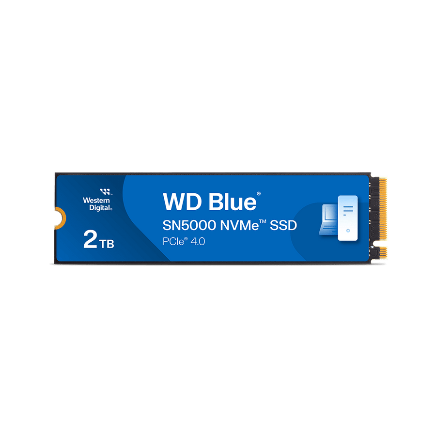 Western Digital WD Blue SN5000 WDS200T4B0E NVMe SSD | 2TB · PCIe Gen4 x4 | M.2 2280 | Up to 5150MB/s Read · 900TBW | Blu