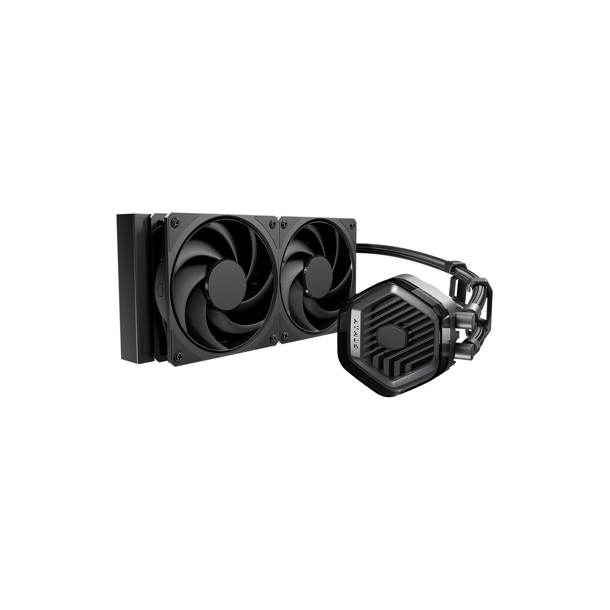 Cooler Master MasterLiquid 360 Atmos Stealth 360mm AIO Liquid CPU Cooler | 3× Mobius 120mm · 0-2400 RPM · 75.2 CFM | Pump 3400 RPM · ARGB Gen 2 | LGA1851/1700 · AM5/AM4 | 5-Year Warranty | Black