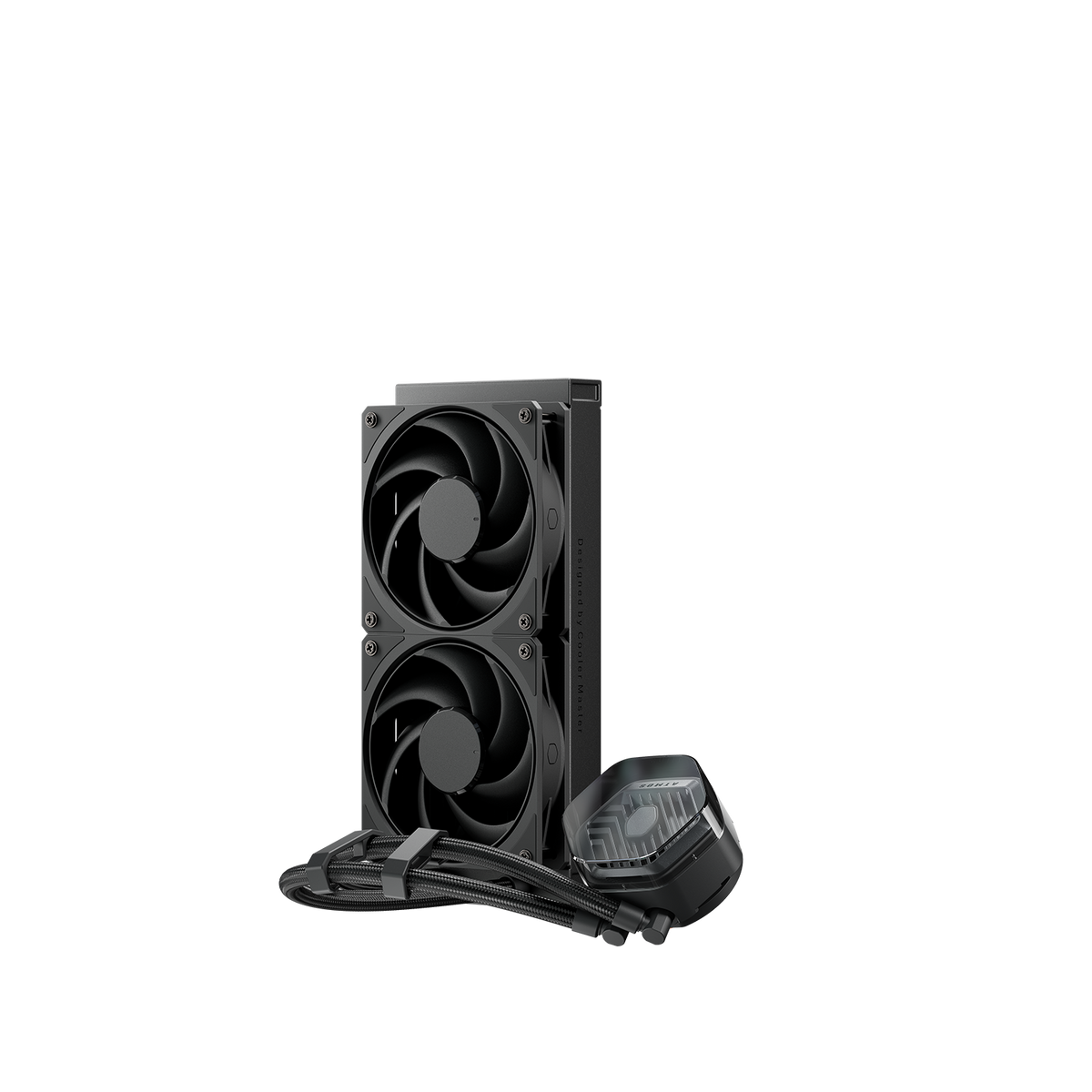 Cooler Master MasterLiquid 360 Atmos Stealth 360mm AIO Liquid CPU Cooler | 3× Mobius 120mm · 0-2400 RPM · 75.2 CFM | Pump 3400 RPM · ARGB Gen 2 | LGA1851/1700 · AM5/AM4 | 5-Year Warranty | Black