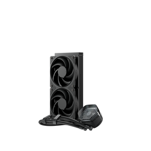 Cooler Master MasterLiquid 360 Atmos Stealth 360mm AIO Liquid CPU Cooler | 3× Mobius 120mm · 0-2400 RPM · 75.2 CFM | Pump 3400 RPM · ARGB Gen 2 | LGA1851/1700 · AM5/AM4 | 5-Year Warranty | Black