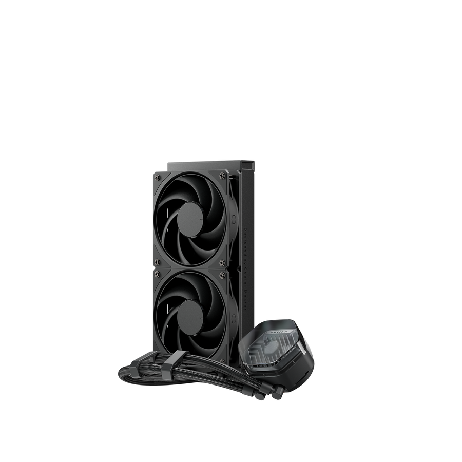 Cooler Master MasterLiquid 360 Atmos Stealth 360mm AIO Liquid CPU Cooler | 3× Mobius 120mm · 0-2400 RPM · 75.2 CFM | Pum