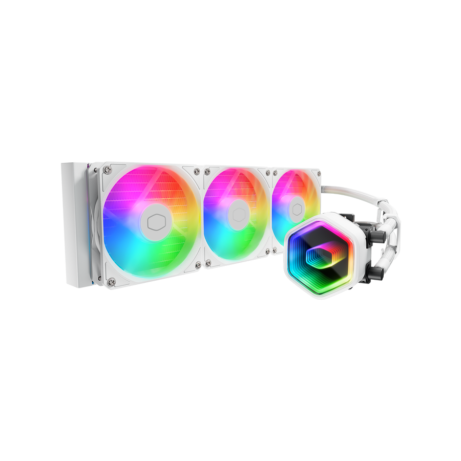 Cooler Master MasterLiquid 360 Core II ARGB 360mm AIO Liquid CPU Cooler | 3× 120mm ARGB · 650-1750 RPM · 70.5 CFM | Dual