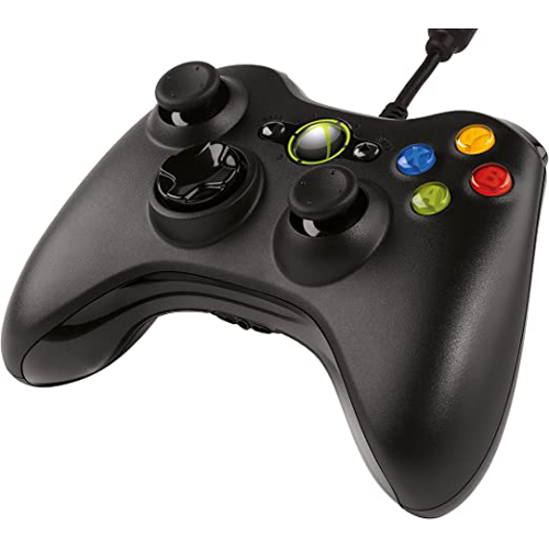 Microsoft Xbox 360 Wired Controller | USB Wired · 2.7 m Cable | Dual Analog Sticks · D-Pad · Analog Triggers | 2.5 mm He