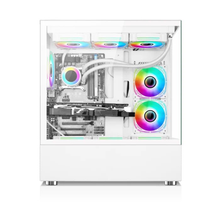 Xander Jupiter ARGB Mid-Tower Gaming PC Case + 850W 80 PLUS Bronze PSU | ATX · Micro-ATX · Mini-ITX | 6× 120mm ARGB Fans