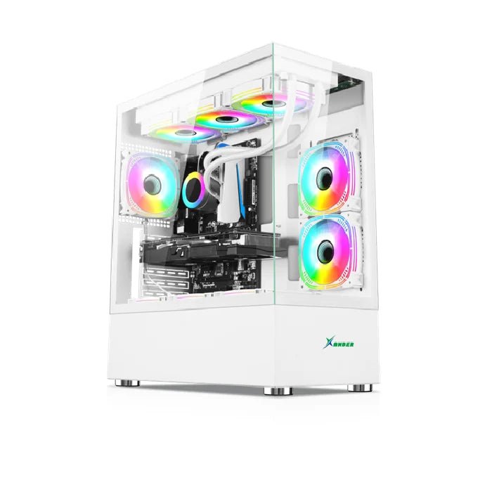 Xander Jupiter ARGB Mid-Tower Gaming PC Case + 850W 80 PLUS Bronze PSU | ATX · Micro-ATX · Mini-ITX | 6× 120mm ARGB Fans