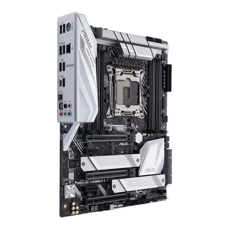 ASUS Prime X299-A II | Intel LGA 2066 ATX Workstation Motherboard | Quad-Channel DDR4 4266+ | 8× DIMM (256GB) | Triple M.2 | Intel VROC | For Core X-Series 7000/9000/10000